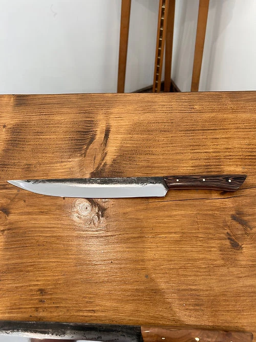 Couteau de chef 39 cm carbone bois